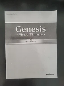 ABeka 12th Bible GENESIS FIRST THINGS  Quiz / Test Key - Bild 1 von 2