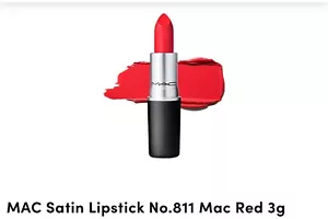 Mac Cosmetics Satin Liptick ~ 811 M.A.C. Rot ~ Originalgröße NEU 🎁 - Bild 1 von 7