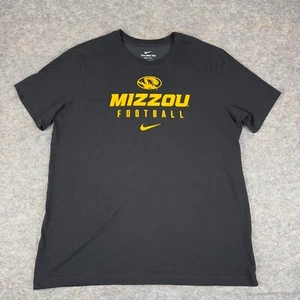 Nike Dri Fit Missouri Mizzou Tigers Football T-Shirt Soft Cotton Mens Large L - Picture 1 of 9