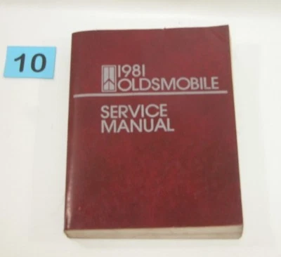 Oldsmobile Cutlass Delta Toronado 1981 manual de servicio de fábrica buen usado #10 Foto 1 de 4