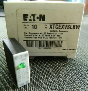Nuevo ACCESORIO DE CONTACTOR XTCEXVSLBW Eaton DILM12-XSPVL48 Supresor con LED 24-48V - Imagen 1 de 6