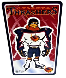 Wincraft Sports Atlanta Thrashers NHL Plastic Sign 8 x 13 Thrash Mascot RARE USA - Picture 1 of 6