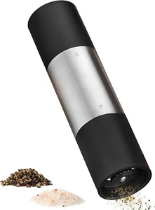Salt and Pepper Grinder Adjustable Coarseness Ceramic Mechanism Stainless Steel - Picture 1 of 9