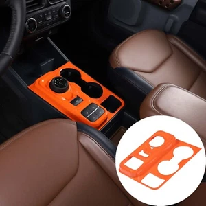 For Ford Maverick 2022 Center Control Gearbox Decorative Frame ABS Orange - Imagen 1 de 11