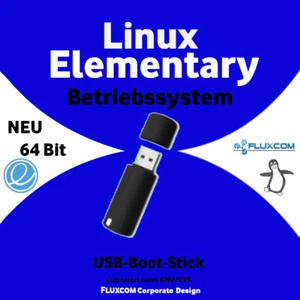 Linux Elementary OS 8, komplettes Betriebssystem auf  64GB USB-Boot-Stick - Bild 1 von 2