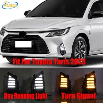 Par de luces de circulación diurna LED antiniebla DRL para Toyota Yaris 2023 nuevas Foto 1 de 4