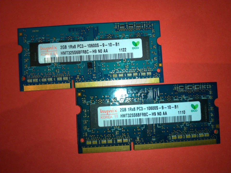 Lot 2 SDRam x 2Go HMT325S6BFR8C H9 N0 AA PC3-10600S HYNIX - Photo 1/1