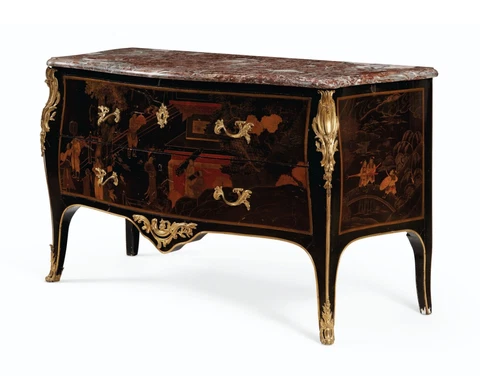 Louis XV Style Chinese Lacquered Commode by Jeanselme of Paris c1890 Cover