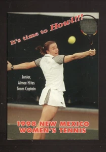 Nuevo México Lobos--Horario de bolsillo de tenis 1998--Borden - Imagen 1 de 1
