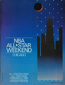 1988 NBA All-Star basketball program Michael Jordan Chicago Bulls Isaiah Thomas - Picture 1 of 2