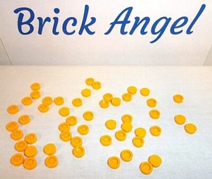 NUEVO LEGO Luz Naranja Brillante Azulejos 1X1 Redondo X100 Piezas Piso de Acabado Suave - Imagen 1 de 2