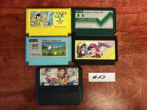 Lot of 5 Famicom Cartridges Japan Import Canadian Seller Ref: A5 - Imagen 1 de 1