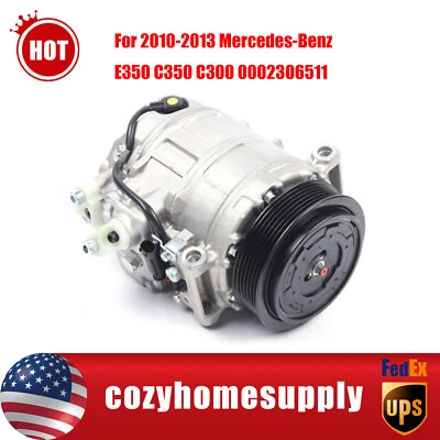 Compresor de aire acondicionado con embrague para Mercedes-Benz E350 C350 C300 0002306511 2010-2013 Foto 1 de 4