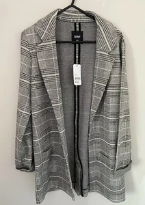 SPORTSGIRL Black White Blazer Checkered blazer BNWT RRP $119.95 - Picture 1 of 13