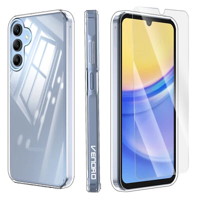 For Samsung Galaxy A15 A25 A23 A55 A54 A14 5G A03s Clear Case/ Tempered Glass - Image 1 of 4