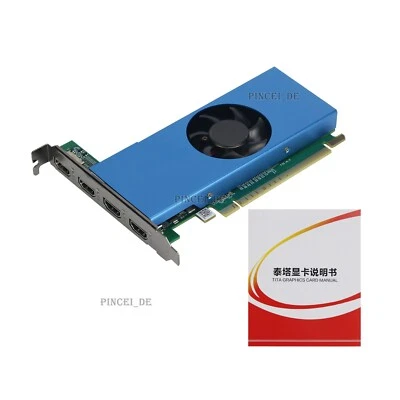 Video Card HDMI Graphics Card 4 HDMI Port 2GB DDR3 For Linux Windows 8/7/Vista - Image 1 of 4