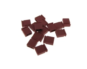 2P 2-Pin 2.54mm Pitch Jumper for straight header - Red - Pack of 100 - Picture 1 of 1