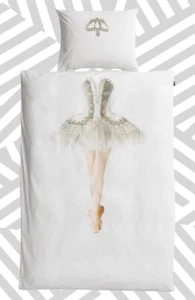 SNURK 187065 Girls Kids Photorealistic Print Duvet & Pillowcase White Size Twin - Picture 1 of 2