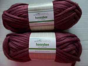 Willow Yarns Honeybee bulky wool blend yarn, Plume , of 2 (54 yds ea) - Picture 1 of 2