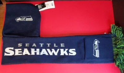 NFL Seattle Seahawks Bufanda con Capucha con Bolsillos - Licencia Oficial Nueva Foto 1 de 4