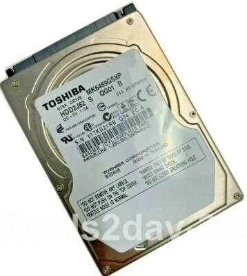 Toshiba MK6459GSXP 640GB SATA 2.5"   Hard Drive  laptop - Image 1 of 4