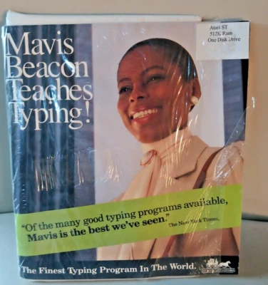 Mavis Beacon Teaches Typing; Atari ST Disk w/Manual NOS - Image 1 of 2