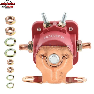 4-pin 12V Red Starter Solenoid Relay For Ford Bronco Aerostar Club Country Sedan - Image 1 of 4