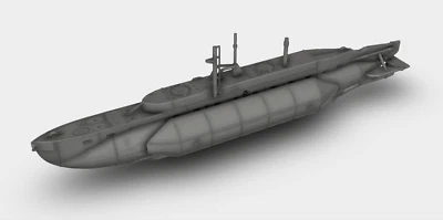 X-Craft U-Boot Submarine Royal Navy WW2 Bausatz Kit 3D Druck 1:100 - 1:35 - Bild 1 von 4