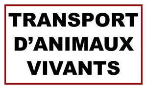 Panneau magnétique souple 'Transport d'Animaux Vivants' ***PROMO*** - Bild 1 von 1