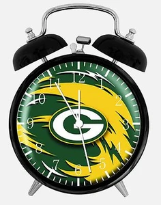Green Bay Packers Alarm Desk Clock 3.75" Home or Office Decor E378 Nice For Gift - Picture 1 of 1