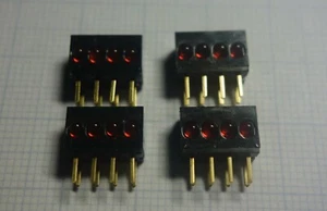 Dialight 555-4007 4-fach LED-Block mit integrierten Vorwiderständen 5 Volt 4 St. - Bild 1 von 4