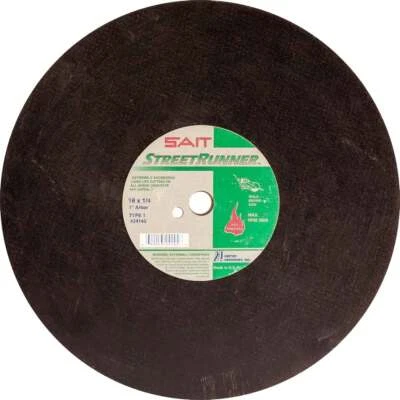 Roda de serra de corte rápido United Abrasives SAIT 24145 18X1/4X1 Street Runner pacote com 5 - Imagem 1 de 2