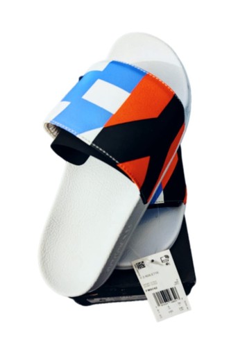 YEEZY Y 3 Adidas Adilette stampa grafica multicolore slide stile sport bianco 6 FW9742