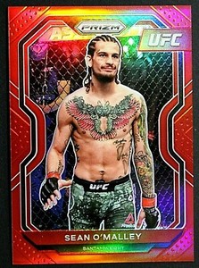 2021 Panini Prizm UFC Sean O'Malley RED /275 DEBUT 1st Prizm Very Nice Card! 💎