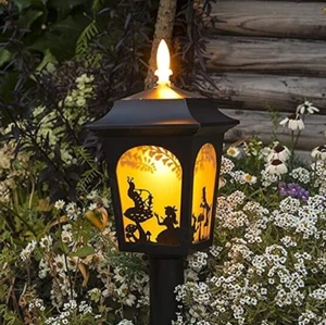 Alice in Wonderland Solar LED Light Lamp Lantern Garden Outdoor Disney Princess - Picture 1 of 8