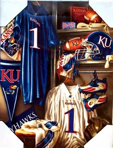 Impresión en lienzo KU - Kansas University Jayhawk College - Imagen 1 de 2