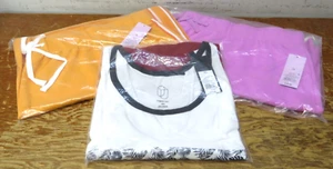 Set 3x Gonna/Canotta Wild Fable/Uso Originale Malva Arancione Rosso e Bianco - Foto 1 di 9