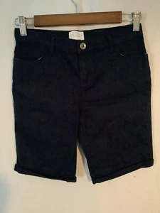 Children’s Place Bermuda Shorts Girls 12 Blue Tidal Adjustable Waist Cuffed NEW - Picture 1 of 7