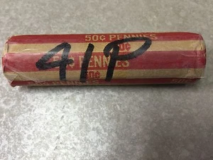 1941 P Lincoln Wheat Cent Pennies ~ Circulated ~ Full Roll of 50 ~ G - XF - Picture 1 of 1