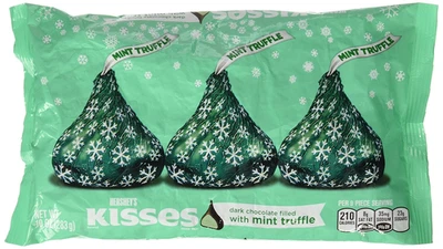 Holiday Hershey'S  Dark Chocolate with Mint Truffle, 10-Ounce Bag - Image 1 of 4