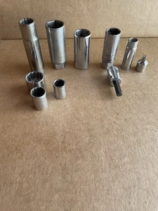 10 pcs 3/8" Drive Socket Set, Assorted SAE and Metric See Description - Picture 1 of 5