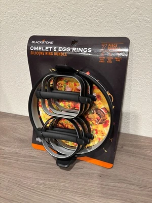 Blackstone Egg & Omelet Ring Kit (7 Piece Set) Silicone Ring Bundle - Brand New - Image 1 of 2