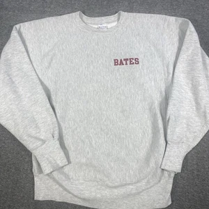 Vintage BATES College Champion Reverse Weave Crewneck Sweatshirt Size L - Picture 1 of 8