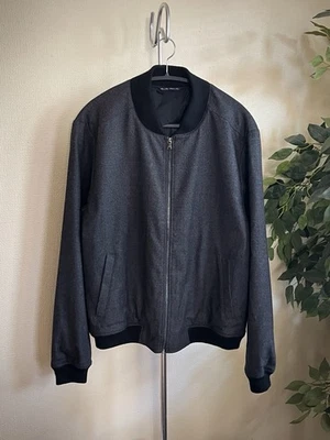 Jack Victor Bennett Bomberjacke Wolle / Anthrazit / 42R / Made In Italy / Large - Bild 1 von 4