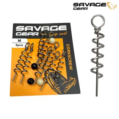 Savage Gear Corkscrews Rig Pike Perch Zander Bass Predator Sea Lure Fishing - Image 1 of 4