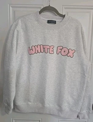 White FoxSweet Treat Oversized Sweater Grey Marle Size XS/S NWT  - Image 1 of 4