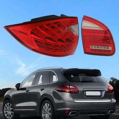 For 2011-2014 Porsche Cayenne Left Outer LED Tail Light Assembly with Bulbs Foto 1 de 4