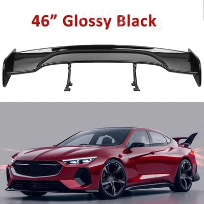 For Pontiac Grand Am GT Prix Black 46" GT-Style Rear Trunk Spoiler Racing Wing Foto 1 de 4
