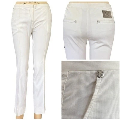 Pantalón corto acanalado tiro bajo ROBERTO CAVALLI en blanco talla XS Foto 1 de 4