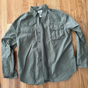 Ducks Unlimited Camicia Uomo M Mancano Bottoni Verde Oliva Pesca Caccia Ventilata - Foto 1 di 16